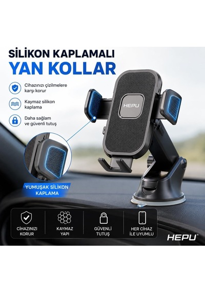 Hp-a01 Araç Içi Uzayan Ayarlanabilir Telefon Tutucu Cam Ve Torpido Için Diğer