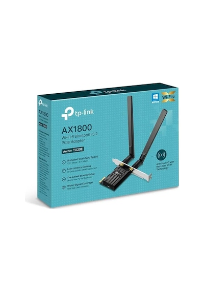 Tp-lınk Archer Tx20e Ax1800 Wı-fı 6 Bluetooth 5.2 Pcıe Adaptor