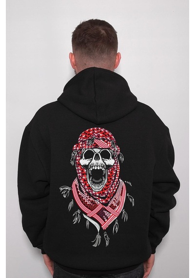 Arabic Skull Kuru Kafa Arabia Qatar Sweatshirt Unisex Kapüşonlu Hoodie 001