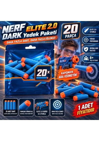 Elite 2.0 Dart 20li Yedek Paket F0040 Adet Fiyatıdır