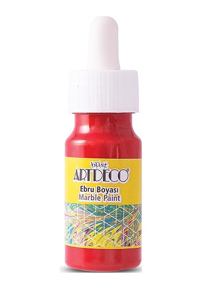 Artdeco Ebru Boyası 30 Ml Kırmızı Y-016b-05 Çok Renkli