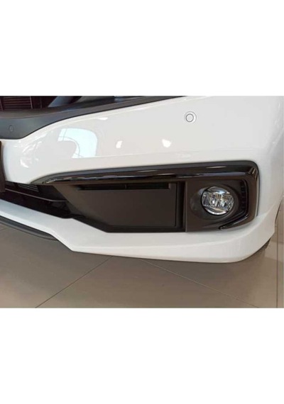 Honda Civic Fc5 Sis Farı Üst Kaşı Çıtası Kaplaması Siyah 2019-