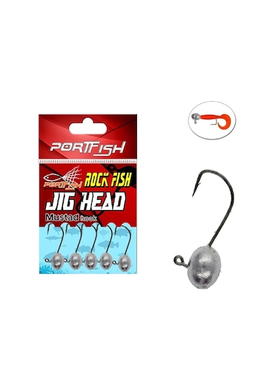 Portfish Jig Head 2,5gr Mustad İğneli 5li Pkt - Standart