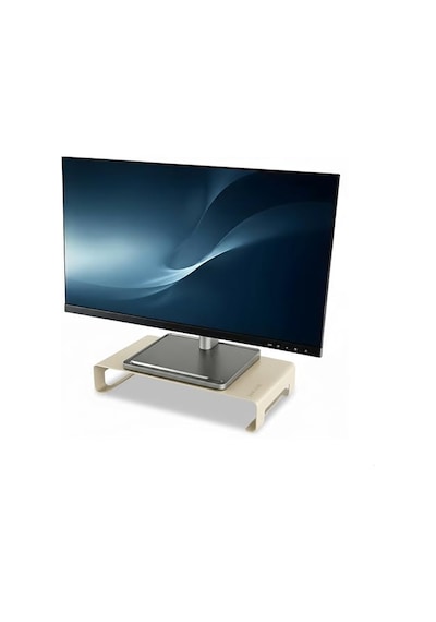Prexua Riser Masaüstü Monitör Standı - Monitör Yükseltici Gold, Medium