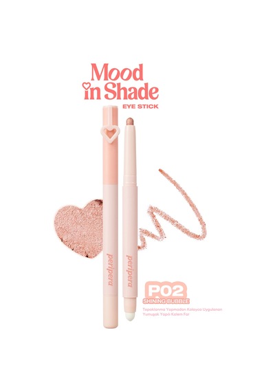 Topaklanma Yapmadan Kolayca Uygulanan Kalem Far Perıpera Mood In Shade Eye Stick P02shining Bubble P02 Shining Bubble