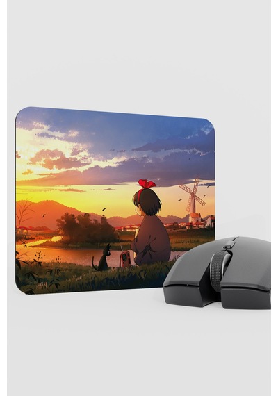 Kiki's Delivery Service Anime V3 - 22x18 Gaming Kauçuk Kaymaz Taban Mouse Pad Fare Altlığı