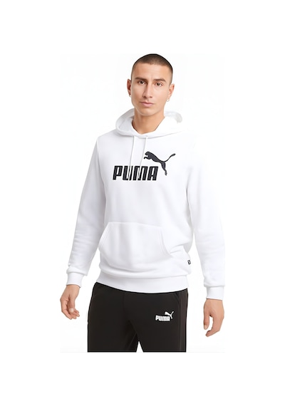 Puma Essential Big Logo Gri Erkek Sweatshirt Beyaz