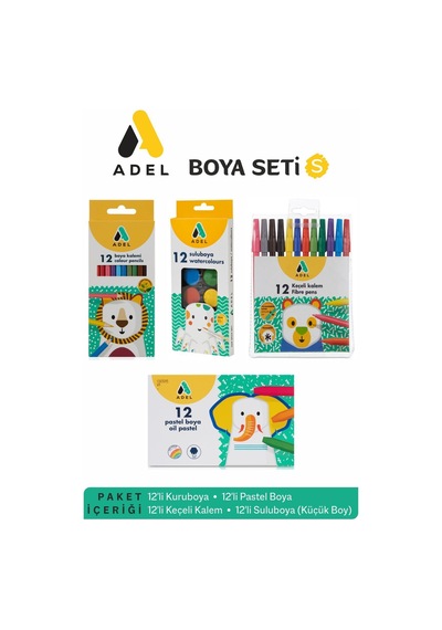 Boyama Seti 4 Parça S