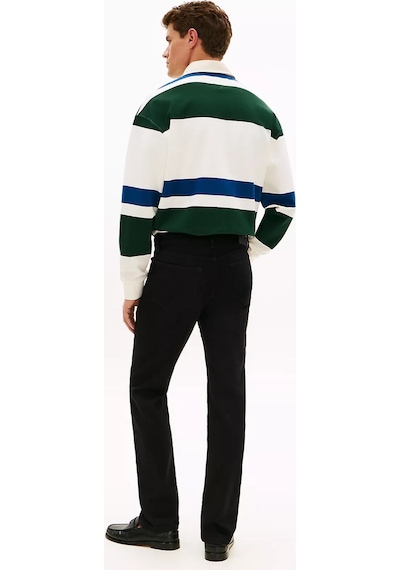 Tommy Hilfiger Erkek Straight Fit Pamuklu Denim Siyah Jeans-16301