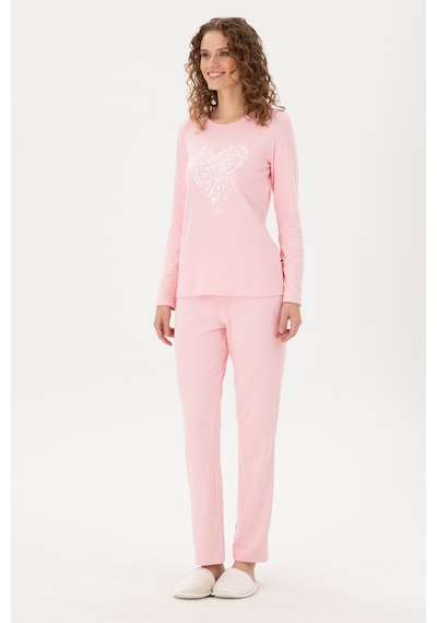 U.s. Polo Assn. Kadın Pembe Pijama Takım 50303414-vr041 Pembe