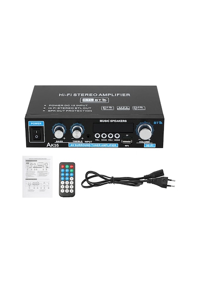 Ak45/ak35 800 W Ev Güç Amplifikatörü 2 Kanal Bluetooth 5.0 Mini Hifi Dijital Ak 35 Eu Plug
