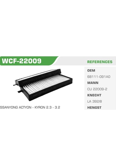 Winkel Wcf-22009 Winkel Polen Filtresi Actyon 07- Kyron 05- Sport 519278060