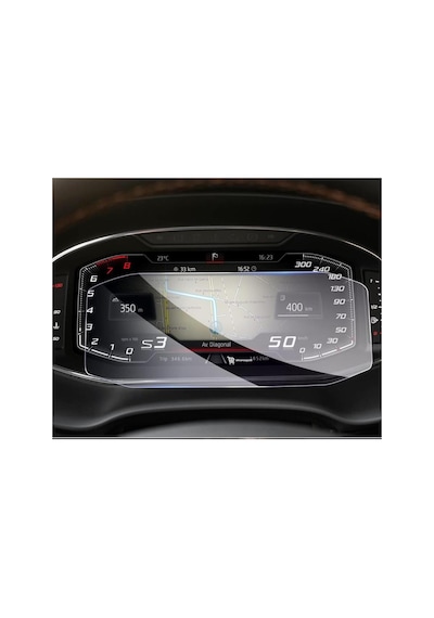 Cupra Terramar Uyumlu Araç Ekran Koruyucu 10.25 İnç Dijital Gösterge 9h Nano Kırılmaz Şeffaf