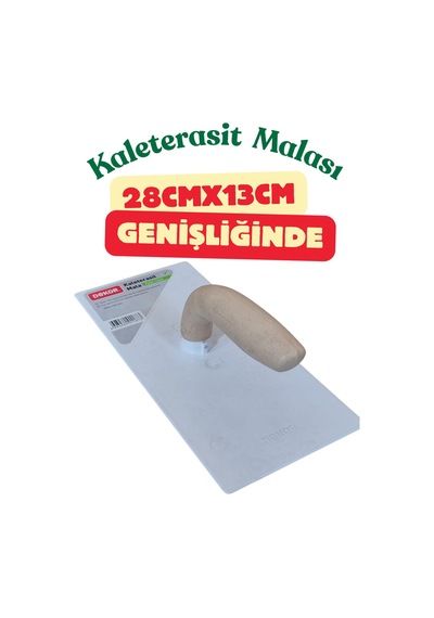 280mm X 128mm Plastik Kaleterasit Malası - Dış Cephe Hazır Sıva Malası 28x13 Cm