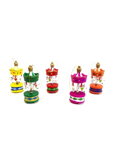 Toptan Mini Ahşap 6'lı Atli Karinca Ttt