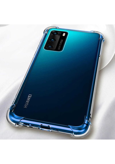 Huawei P40 Kılıf Şeffaf Nitro Anti Shock Kapak Renksiz