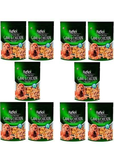 Reflex Semi-Moist Av Hayvanlı ve Tavuklu Köpek Ödülü 10 x 150 G