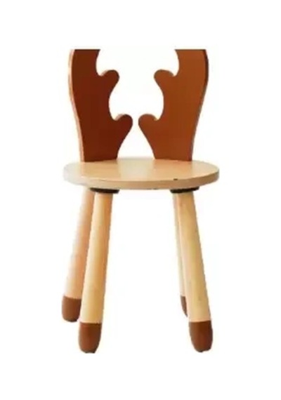 Wood&joy Renkli Hayvan Karakterli Sandalye Geyik - Mokka