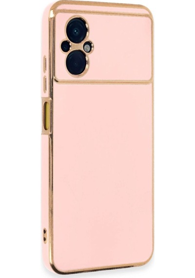 Xiaomi Poco M5 Kılıf Volet Silikon - Pembe Diğer