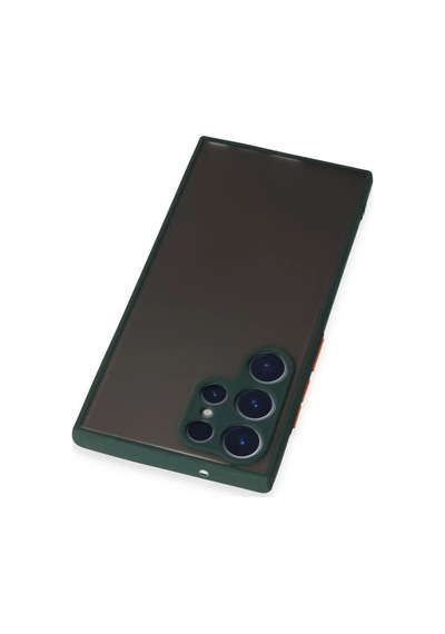 Newface Samsung Galaxy S22 Ultra Kılıf Montreal Silikon Kapak - Yeşil