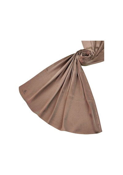 Mim Eşarp Mısırlı Eşarpları Taşlı Jan Jan Abiye Şal 75x190 Cm Kahverengi