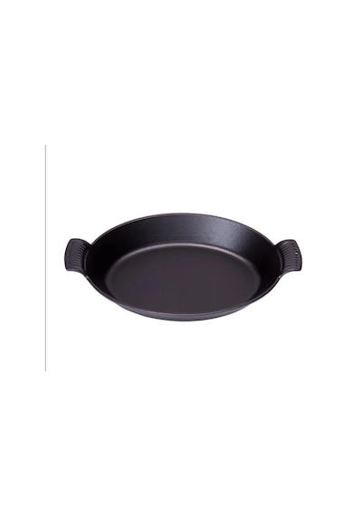 Sürel 16 14,5 Cm Oval Düz Tabak Sahan Mat Siyah Düz