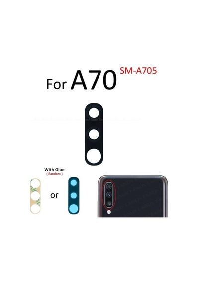Samsung Galaxy Uyumlu A70 Kamera Camı Kamera Lensi Arka Kamera Camı Lens Yapışkanlı İnd21292