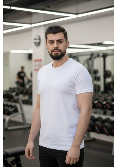 Luxıc Core Unisex Mavi %100 Pamuk Basic Tişört Bisiklet Yaka Kısa Kol Rahat Kesim Günlük Yazlık 3xl - Lcr-ts-mavı