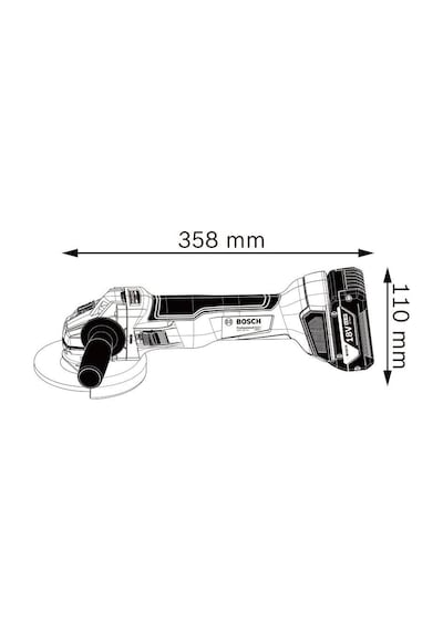 Bosch Professional GWS 18V-10 Akülü Taşlama Makinesi (Akü ve Şarj Hariç) - 06019J4002