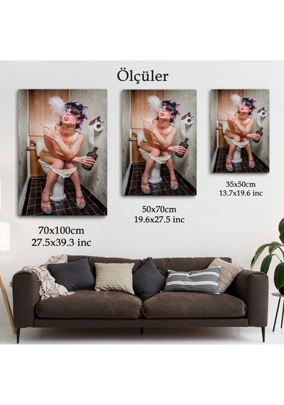 Tuvalebuyolog-0drpkanvaseki Kadın Kanvas Tablo-5104