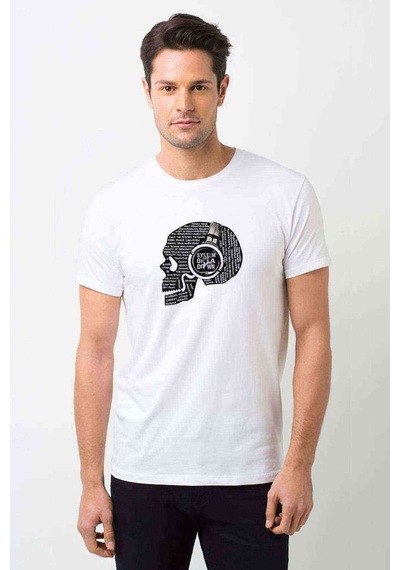 System Of A Down Baskılı Beyaz Erkek Tshirt (528979245)