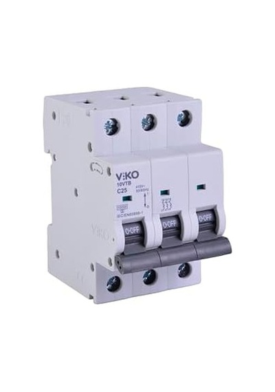 10vtb-3c25 Otomatik Sigorta 10ka C Tipi 3 Kutup 25a