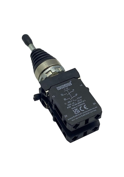 Emas Cm Serisi Joystıck Buton Metal Kalıcı 4 Pozisyonlu 2no+2no 22 Mm