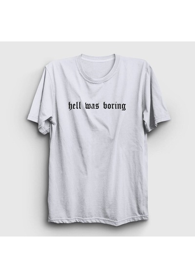 Noıssey Unisex Beyaz Hell Was Boring T-shirt 403518tt
