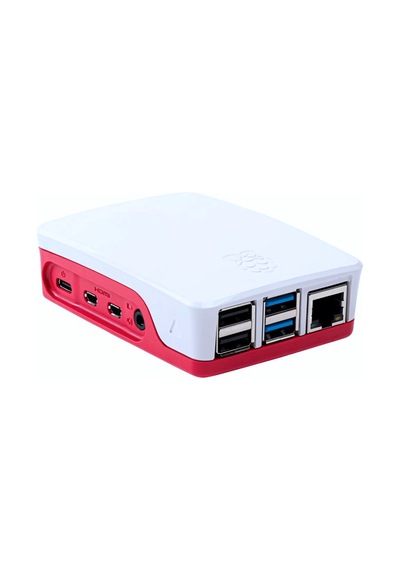 Robotistan Raspberry Pi 4B Muhafaza Kutusu - Kırmızı, Beyaz (Klon