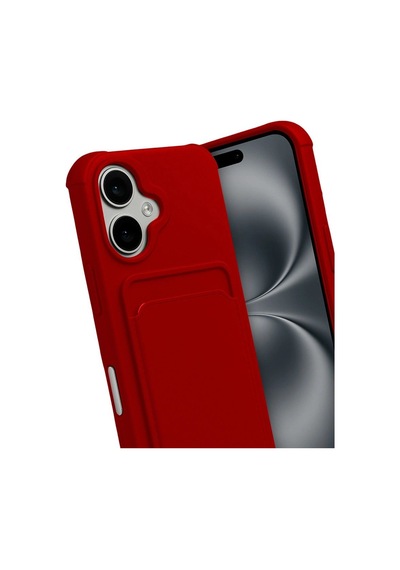 Apple İphone 17 Kelvin Kartvizitli Silikon - Kırmızı