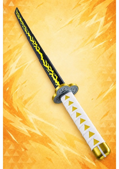 Kazanova Design Zenitsu Agatsuma Demonslayer Anime Katlanabilir Katana Detaylı Versiyon