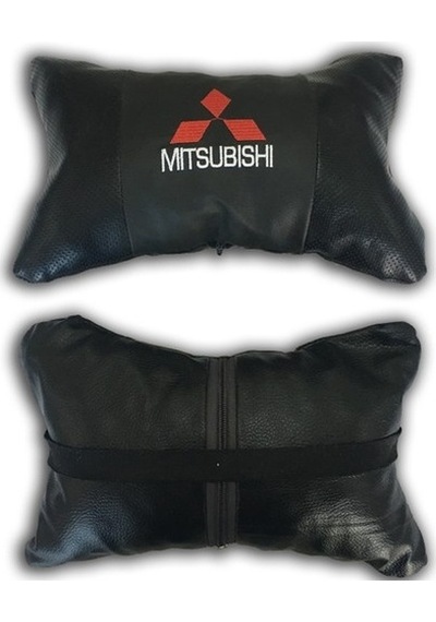 Günsan Mitsubishi Deri Boyun Yastığı Papyon Model 2'li