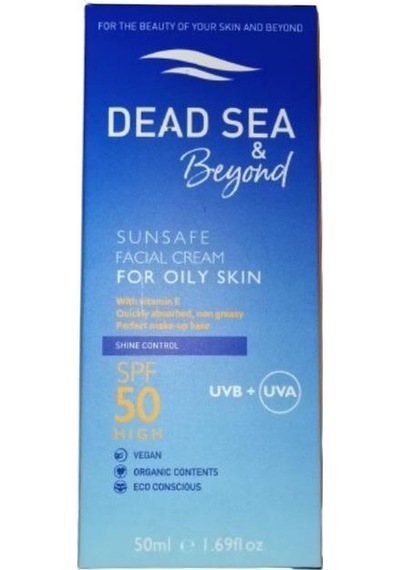 Dead Sea & Beyond Sunsafe Facial For Oily Skin Güneş Kremi SPF50 50 ML