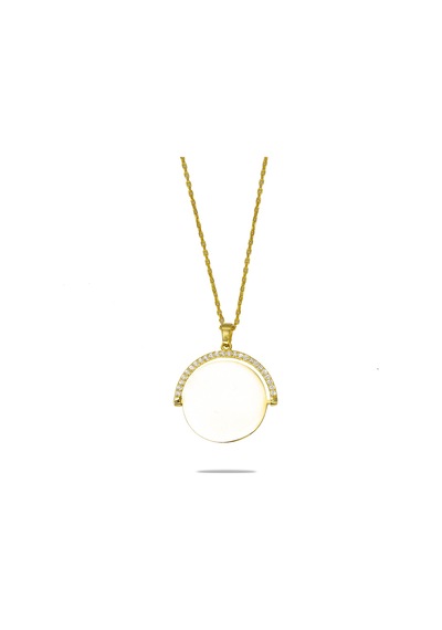 Tesbihane Zirkon Taşlı Yuvarlak Model Gold Renk Kişiye Özel İsim Harf Yazılı 925 Ayar Gümüş Kadın Kolye Tesbihane Zirkon Taşlı Yuvarlak Model Gold Renk Kişiye Özel İsim Harf Yazılı 925 Ayar Gümüş Kadın Kolye