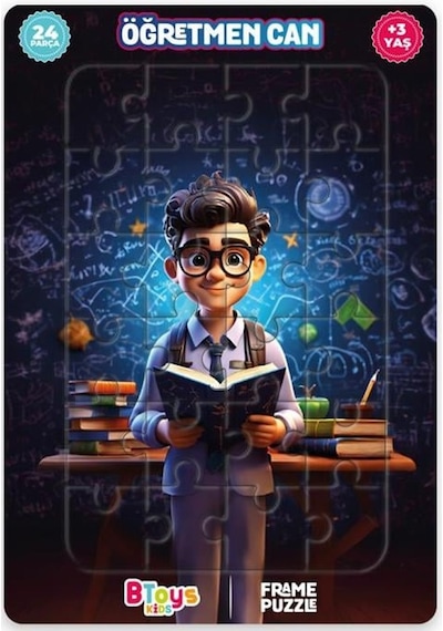 Btoys Kıds 24 Parça Puzzle Öğretmen Can