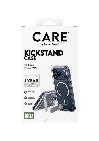 Care By Panzerglass Feature Apple Uyumlu iPhone 17 Pro Transparent Ayaklı & Magsafe Kılıf