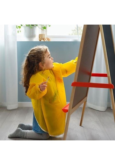Çocuk Aktivite-Boyama Önlüğü Ikea Sarı Renk Meridyendukkan 60 Cm
