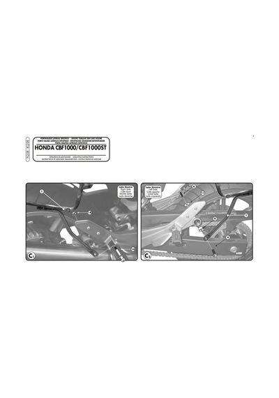 Gıvı Pl208 Honda Cbf 1000 - Cbf 1000st 10-14 Yan Çanta Taşıyıcı Tek Renk