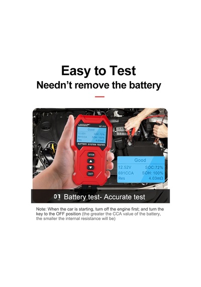 Springsun Noyafa Nf-512 12v/24v Akü Test Cihazı: Hızlı Yük, Marş Ve Teşhis