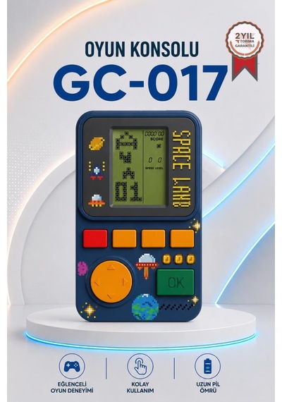 Oyun Kolu Atari Joystick Tetris Gameboy Gc017 Lacivert
