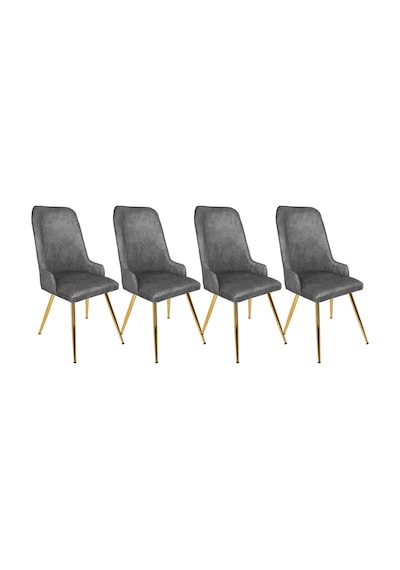 Çırağan Sandalye Gold 4adet - Füme Çok Renkli