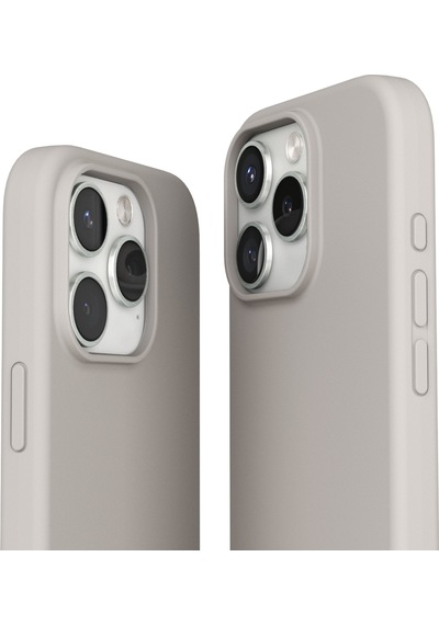 Vonmahlen Apple Uyumlu iPhone 16 Pro Magsafe Silikon Kılıf Krem