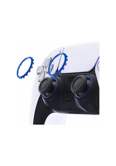 Ps5 Ring Dualsense Analog Çerçevesi Playstation 5 Kol Tamir Parçası 2 Adet Halka Mavi