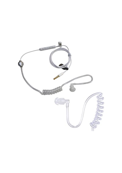 Mikrofonlu 3.5mm 4 Boğum Sipiral Mono Koruma Kulaklığı "kablolu Kulaklık"